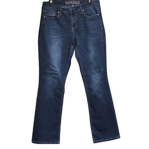 Womens Blue Jeans Mid Rise Boot Cut